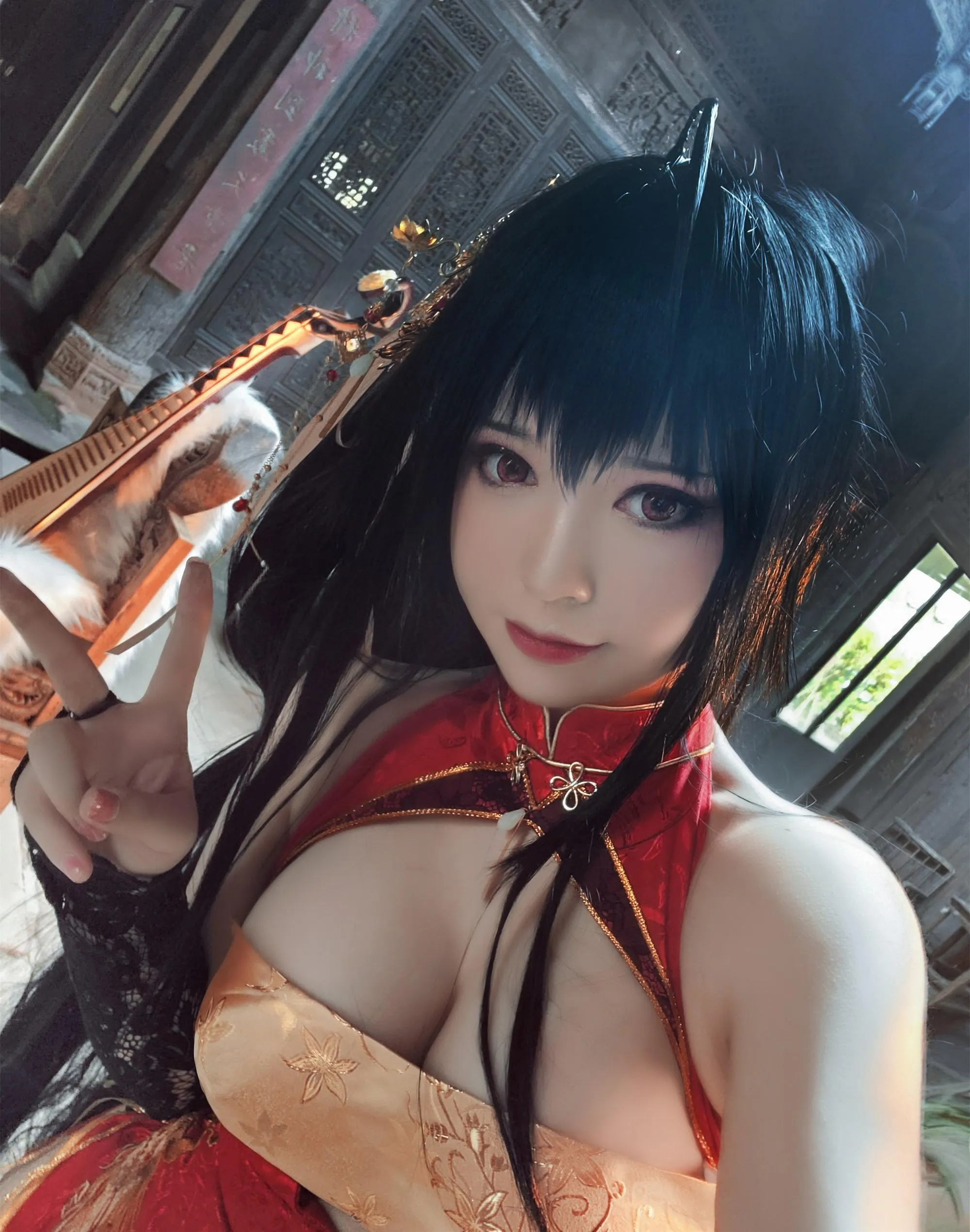 半半子 – NO.44 大凤旗袍 [40P]插图5